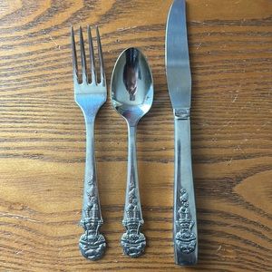 Vintage 1982 Strawberry Shortcake silverware set